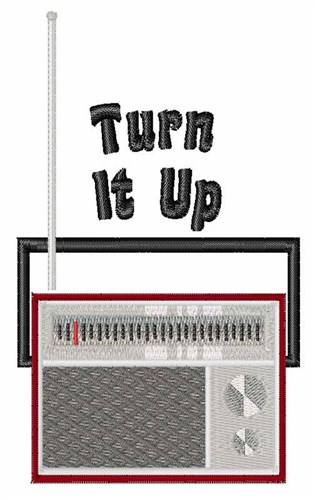 Turn It Up Machine Embroidery Design
