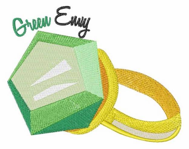 Picture of Green Envy Machine Embroidery Design