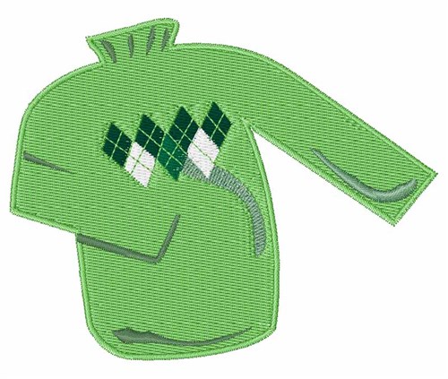 Green Sweater Machine Embroidery Design