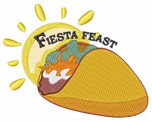 Fiesta Feast Machine Embroidery Design