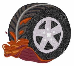 Picture of Dirty Wheel Machine Embroidery Design