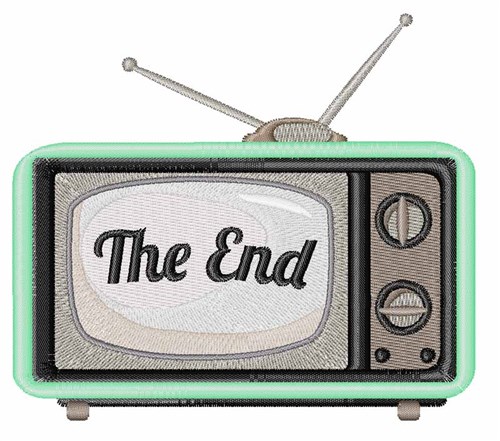 The End TV Machine Embroidery Design