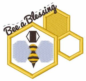 Picture of Bee A Blessing Machine Embroidery Design