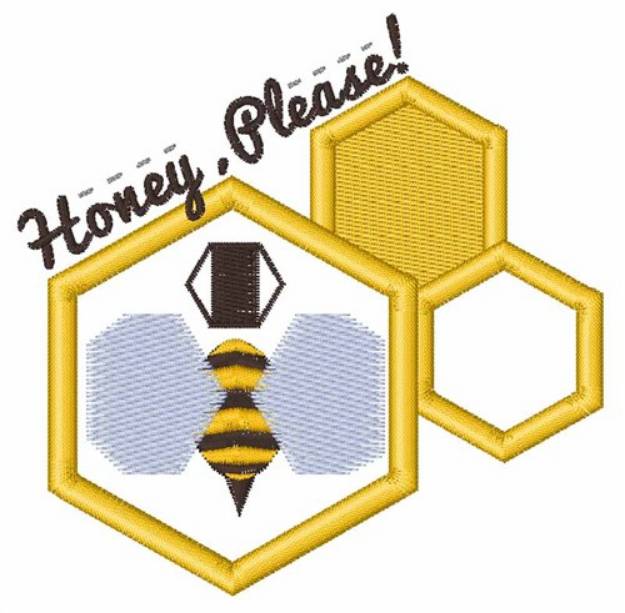 Picture of Honey Please Machine Embroidery Design