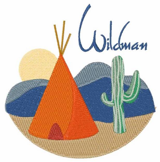 Picture of Wildman Machine Embroidery Design
