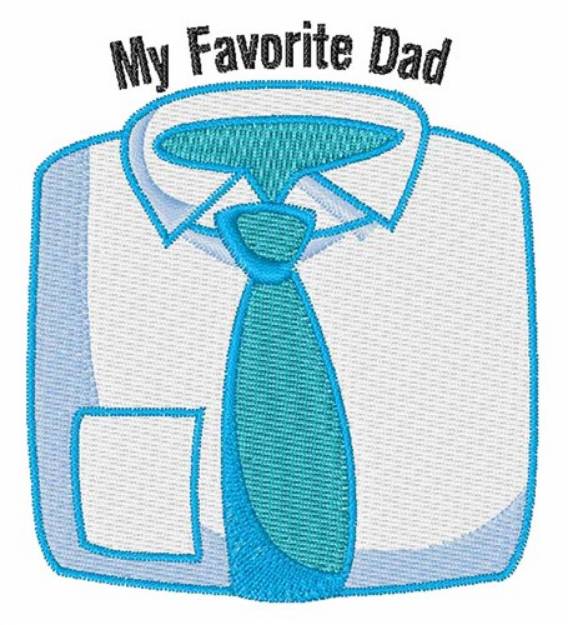 Picture of My Favorite Dad Machine Embroidery Design