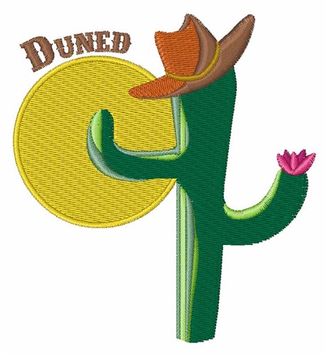 Duned Cactus Machine Embroidery Design