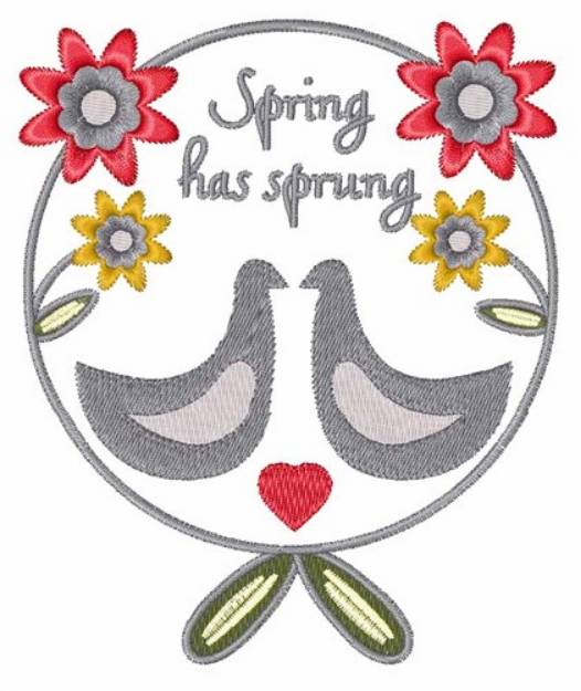 Picture of Spring Has Sprung Machine Embroidery Design