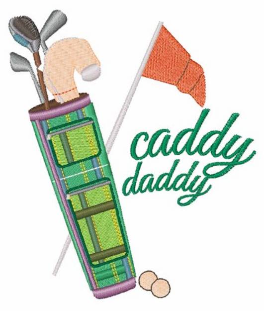 Picture of Caddy Daddy Machine Embroidery Design