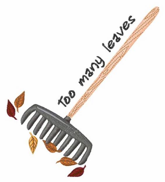 Picture of Too Many Leaves Machine Embroidery Design