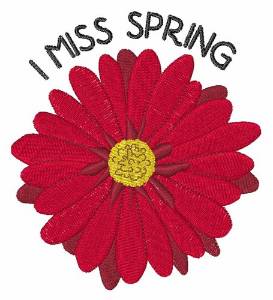 Picture of I Miss Spring Machine Embroidery Design