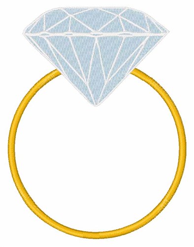 Diamond Ring Machine Embroidery Design