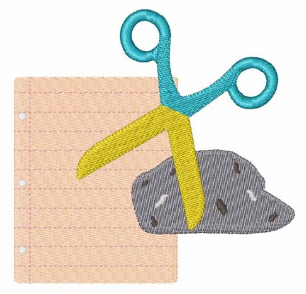 Picture of Rock Paper Scissors Machine Embroidery Design