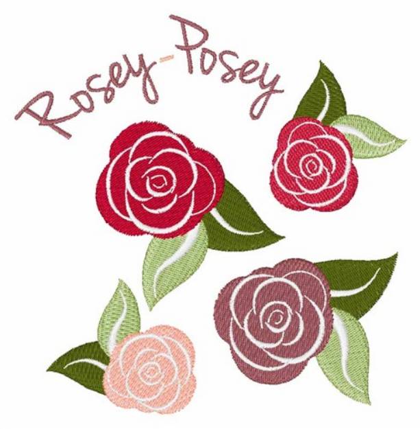 Picture of Rosey Posey Machine Embroidery Design