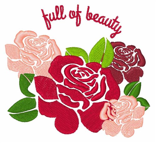 Full Of Beauty Machine Embroidery Design