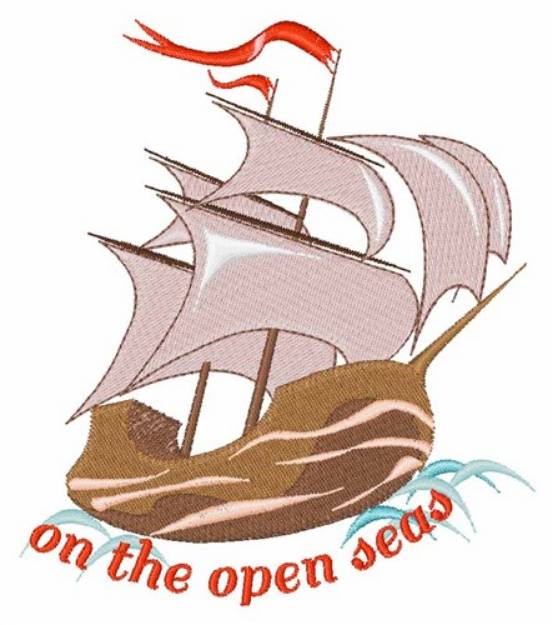 Picture of On The Open Seas Machine Embroidery Design