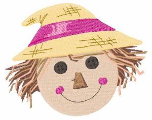 Picture of Scarecrow Head Machine Embroidery Design