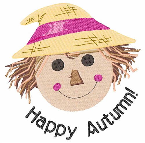 Happy Autumn Machine Embroidery Design