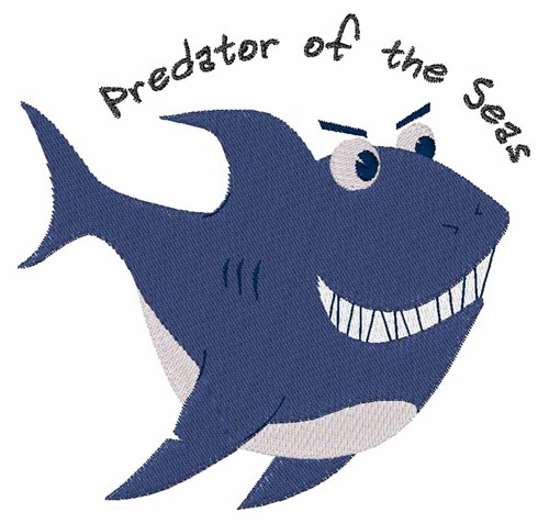 Predator Of The Seas Machine Embroidery Design