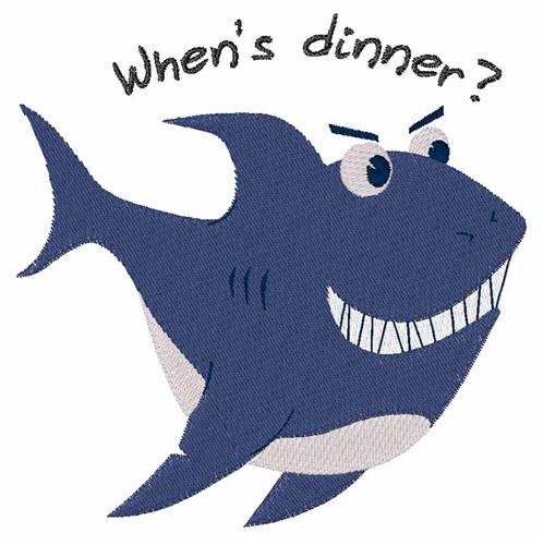 Whens Dinner? Machine Embroidery Design