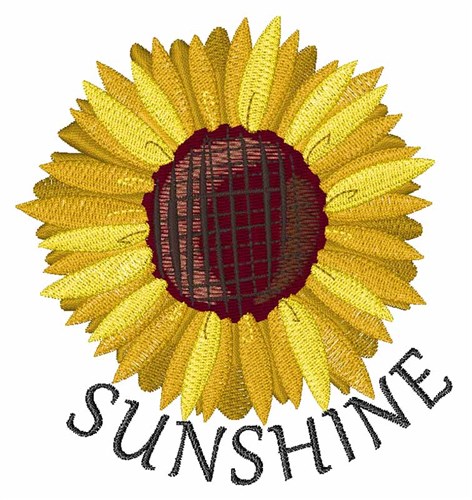 Sunshine Machine Embroidery Design