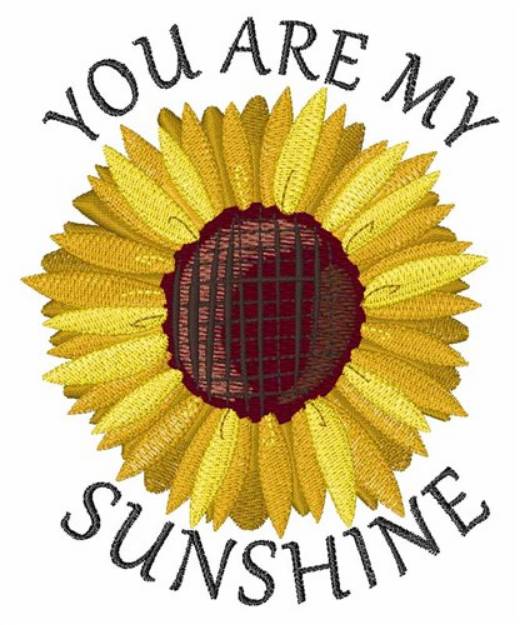 Picture of My Sunshine Machine Embroidery Design