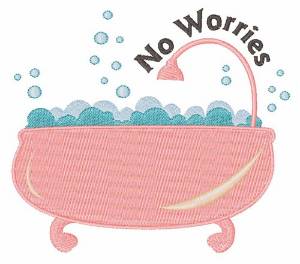 Picture of No Worries Machine Embroidery Design