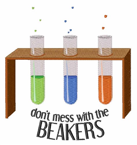 The Beakers Machine Embroidery Design