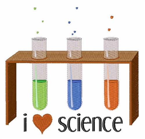 Love Science Machine Embroidery Design