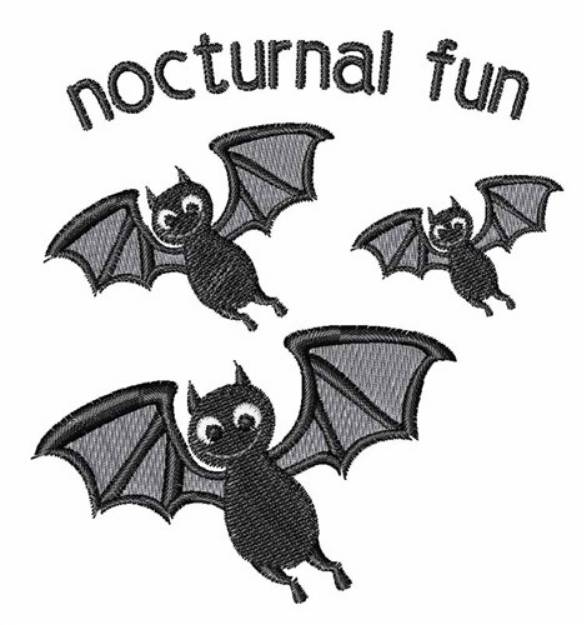 Picture of Nocturnal Fun Machine Embroidery Design