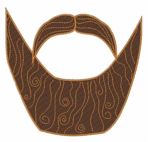 Beard & Mustache Machine Embroidery Design