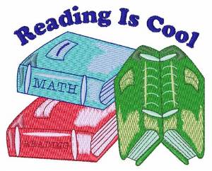 Picture of Reading Is Cool Machine Embroidery Design