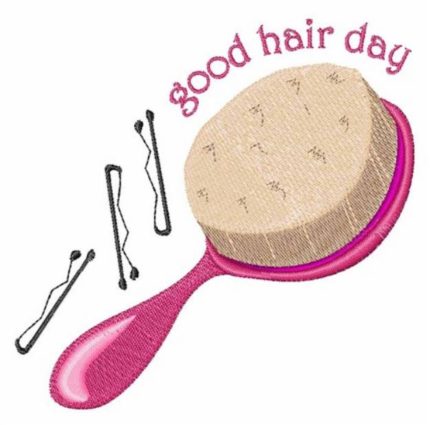 Picture of Good Hair Day Machine Embroidery Design