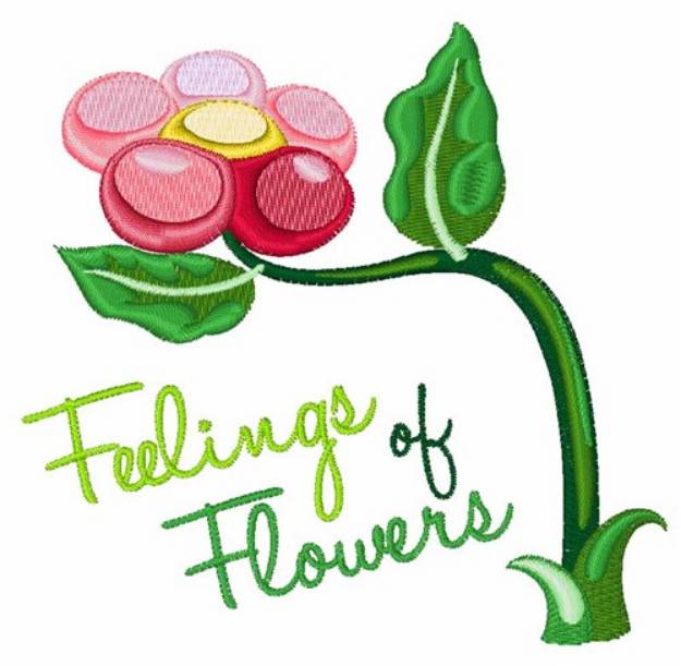Picture of Feelings Of Flowers Machine Embroidery Design