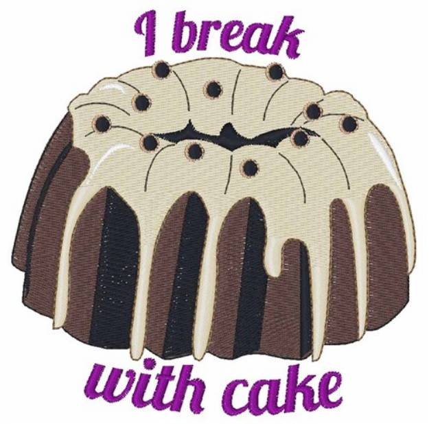 Picture of Break With Cake Machine Embroidery Design