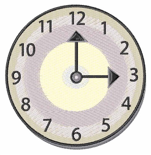Clock Machine Embroidery Design