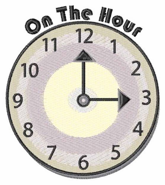 Picture of On The Hour Machine Embroidery Design
