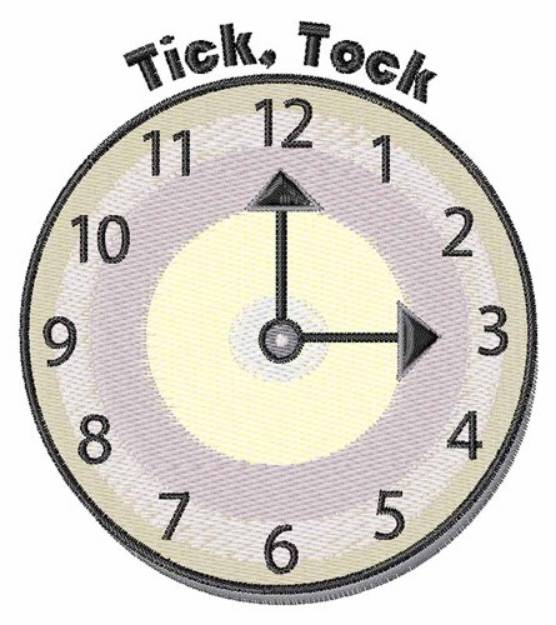Picture of Tick Tock Machine Embroidery Design