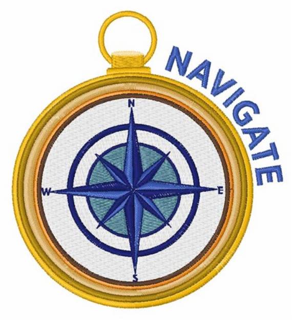 Picture of Navigate Machine Embroidery Design