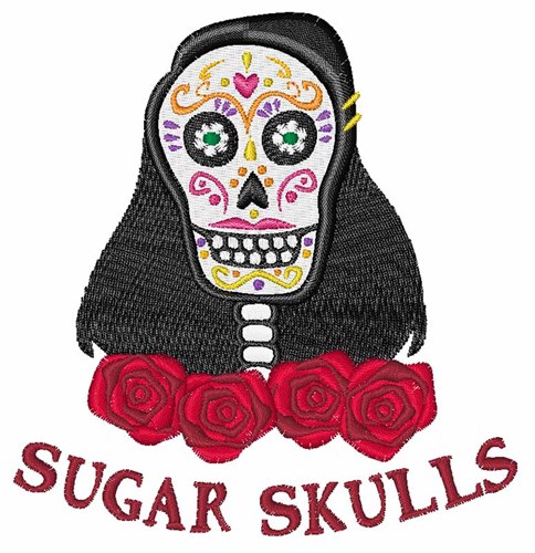 Sugar Skulls Machine Embroidery Design