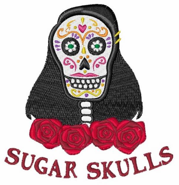 Picture of Sugar Skulls Machine Embroidery Design