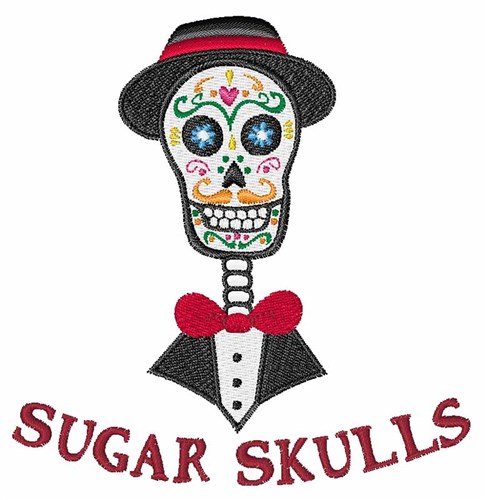 Sugar Skulls Machine Embroidery Design