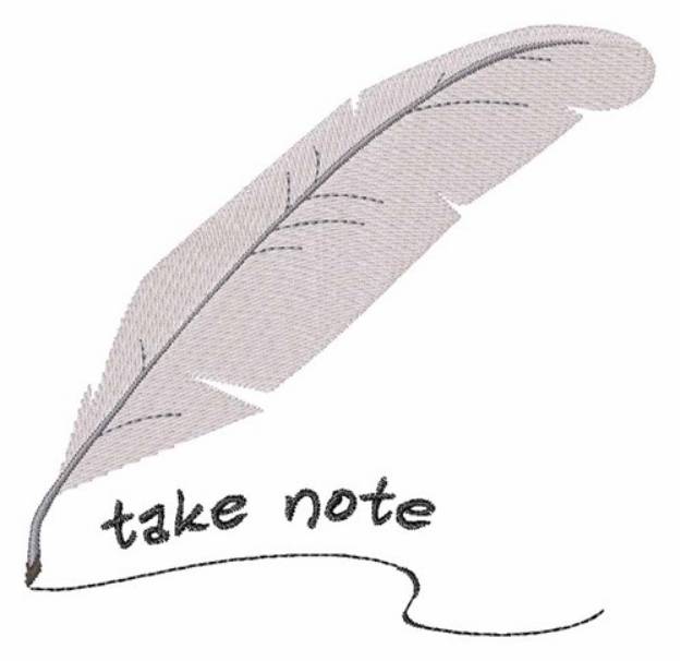 Picture of Take Note Machine Embroidery Design