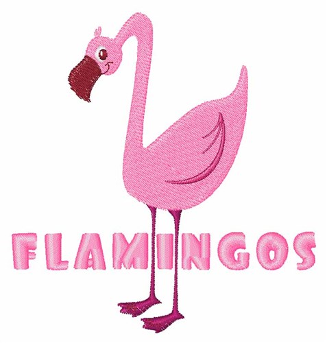 Flamingos Machine Embroidery Design