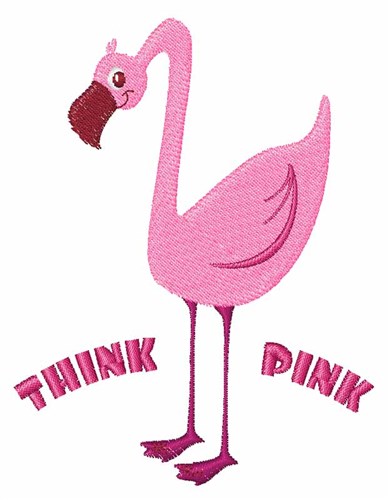 Think Pink Machine Embroidery Design