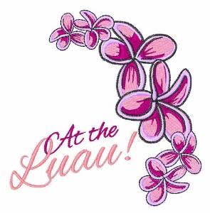 Picture of At The Luau Machine Embroidery Design