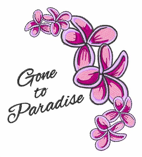 Gone To Paradise Machine Embroidery Design