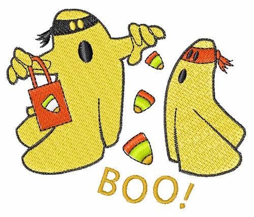 Ghost Boo Machine Embroidery Design