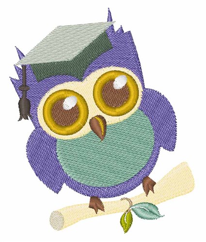 Wise Owl Machine Embroidery Design