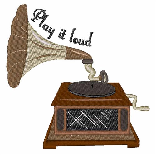 Play It Loud Machine Embroidery Design